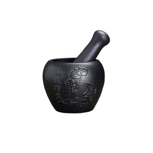 Mortero de cocina de 400 ml con maja para moler especias y frutos secos en casa 2