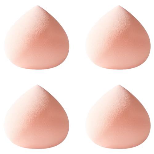 4pc Ultra-Soft Marshmallow Makeup Sponges - Expandable Latex-Free Beauty Blenders for Flawless Liquid Foundation Concealer Application & Powder Finishing