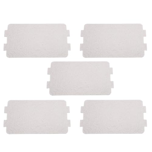 Haosie 5 Unids Placa Mica Microondas, Placa de Mica Para Microondas, Mica Microondas, Accesorios Microondas, Para Horno de Microondas Universal, 4.6x2.5 Inch