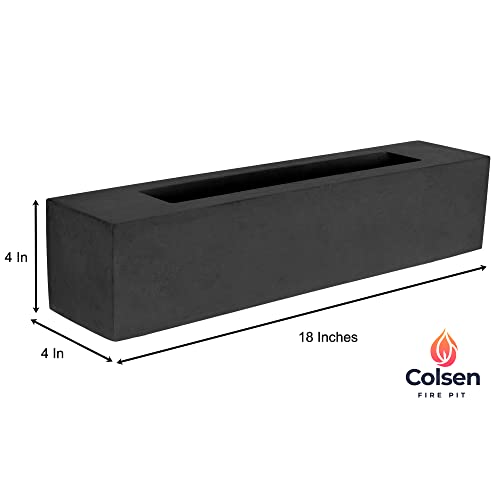 Colsen Tabletop Rubbing Alcohol Fireplace Indoor Outdoor Fire Pit Portable Fire Concrete Bowl