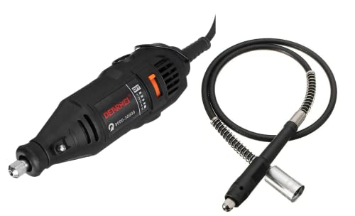 Image of AASONS Mini Die Grinder Rotary Tool Variable Speed | Drilling, Sanding, Buffing, Polishing, Engraving | Dremel Type Electric Compact 130W (Machine With Flexible Shaft)