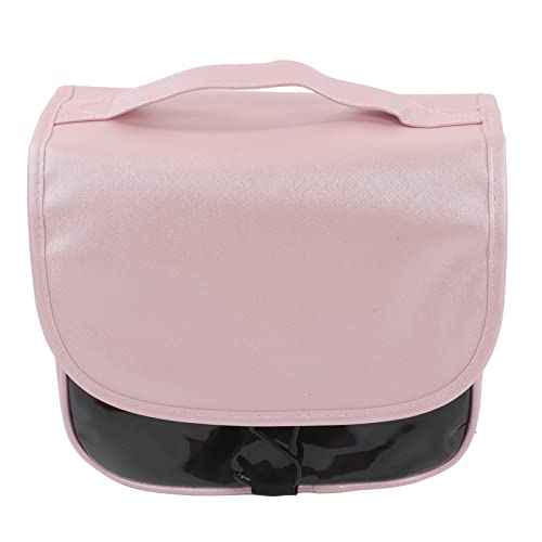 Sac maquillage portable en cuir PU et organisateur grand volume