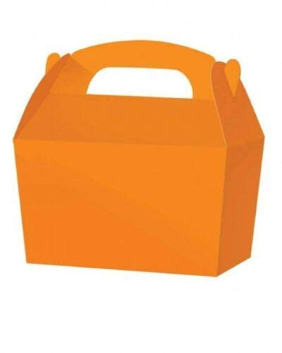 EliteKoopers 10 Pcs Plain Paper Treat Cupcake Box For Gift Party Birthday Loot Bag (Orange)