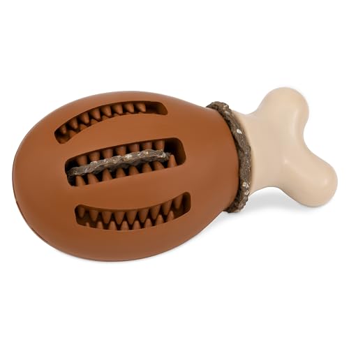 PetSafe - Gioco Masticabile con Biscotti-Ricompensa per Cani, Pollo, Gomma senza BPA, Gioco Interattivo per Animali Domestici - Aroma Pollo, S