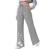【Diseño atractivo】 Pantalones de lino casuales, pantalones de verano baratos y esperados para mujer, corte entallado, pierna ancha, pantalones de corte fluido para mujer, pantalones capri boho para mujer, pantalones de chándal elásticos, pantalones de corte, pantalones largos con estilo, pantalones de diseñador, pantalones casuales tipo jogger, pantalones holgados ligeros y distintivos, ropa de verano para mujeres. Combina bien con camisetas, camisetas sin mangas, blusas, suéteres, sudaderas.