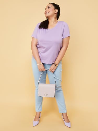 Image of Max Plus Size Women Solid T-Shirt
