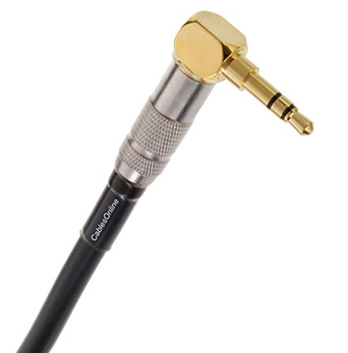 Cable de audio estéreo 3.5mm a 2x 1/4" 6ft negro miniatura 2