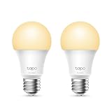 【Amazon.co.jp限定】 Tapo スマート LED ランプ 調光タイプ 電球色 E26 800lm Echo シリーズ/Google ホーム 対応 追加機器不要 3年保証 2個パック Tapo L510E(2-pack)