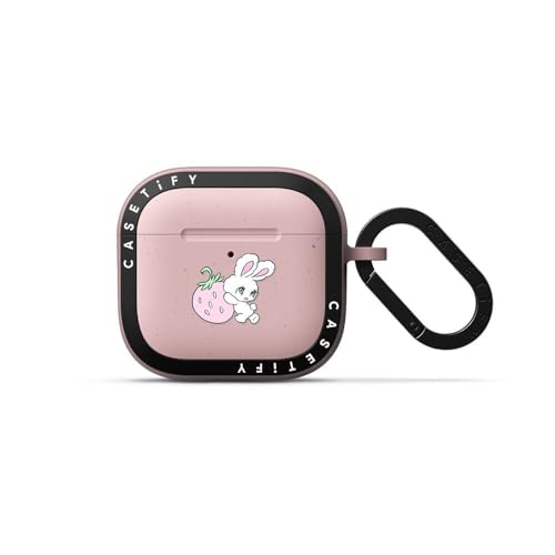 CASETiFY oEX P[X AirPods 4 P[X - Bunny Carrying Strawberry - v[Y sN