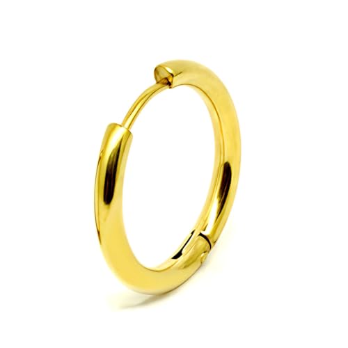 Brincos de Argola de Prata e Ouro para Homens e Mulheres