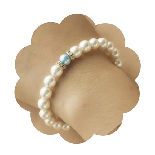 fasone Something Blue Present for Bride, New Something Borrowed Something Blue Necklace