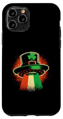 Sombrero de duende OVNI irlandés - Divertido trébol Día de San Patricio Carcasa para iPhone 11 Pro