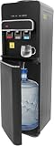 Bodenstehender Wasserspender mit Bodenbeladung, Water Dispenser mit Trockenlaufschutz, 550W 3-in-1 Kalt Heiß & Raumtemperatur Wasser, 85-95℃ Heißwasserspender für Zuhause, Büro, Küche, Schlafzimmer