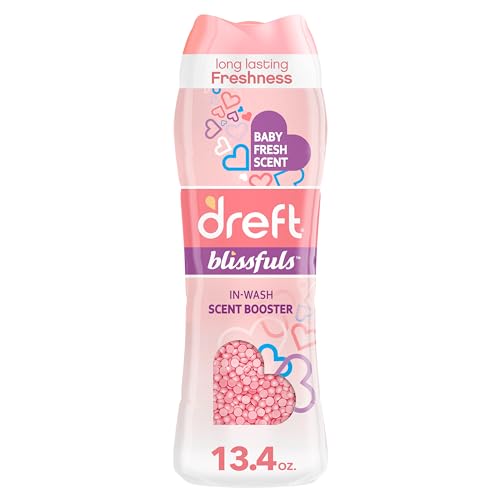 Dreft Blissfuls In-Wash Laundry Scent Booster Beads, Baby Fresh Scent, 13.4 oz