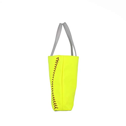 Softball Leather Material Tote Bag4