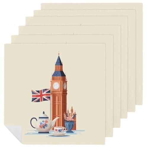 Servilletas de tela temáticas del Big Ben, el detalle ideal para bodas y celebraciones 2