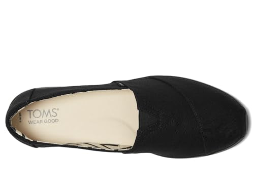 Image of TOMS Women's Alpargata Plus Slip On Espadrille, Textile Upper, Relaxed Fit, CloudBound Insole, Stretchy Easy On and Off