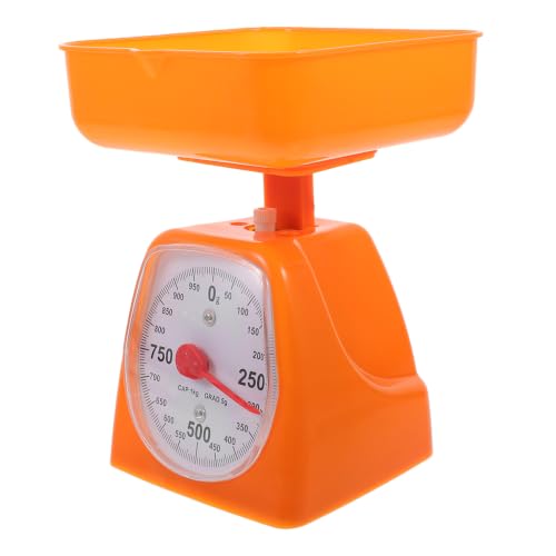 JOINPAYA Mechanical Kitchen Scale 2Kg Science Weighing Scale with Anti-Slip Dial Display for Laboratory Experiments Orange
