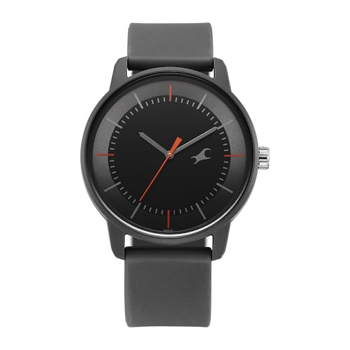 Image of Fastrack Tees Urbanique Quartz Analog Black Dial Silicone Strap Unisex Watch