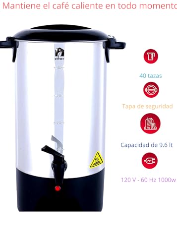 Catálogo de Cafetera 40 Tazas Top 5. 26 Cafetera 40 Tazas marca myfeeyhome (2)