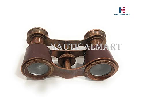 Binoculares de ópera náuticos de latón antiguo miniatura 6