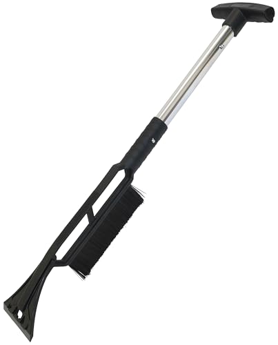 True Temper 3-in-1 Emergency Shovel for Car or Truck, Foldable with Ice Scraper, Ice Brush, Compact Storage for Vehicle or Hiking, Use in Snow, Dirt, Ice, or Gravel