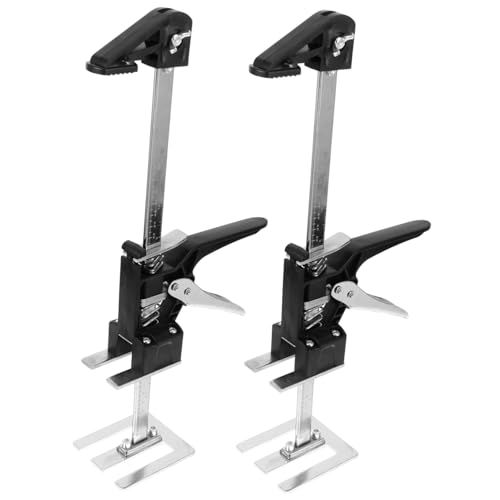 Artibetter 2pezzi Martinetto Braccio Per Sollevamento Manuale Attrezzo Portatile Per Mobili Regolatore Altezza Per Piastrelle Parete Sollevatore Multifunzione Per Armadi
