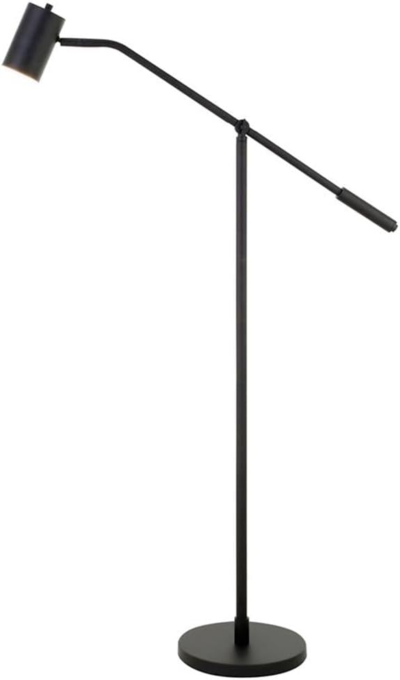 Willis 60" Blackened Bronze Adjustable Pharmacy Floor Lamp