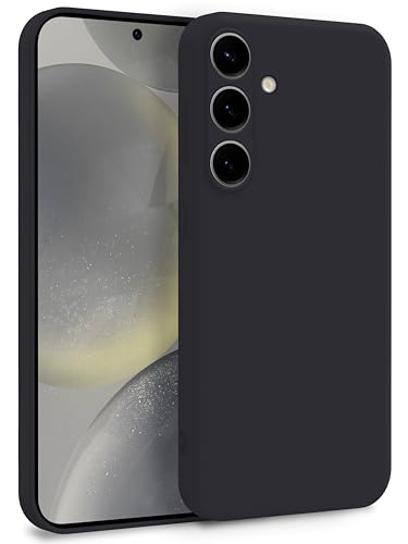 MyGadget Coque pour Samsung Galaxy S24 Plus - Case Silicone Souple & Soft Doublure Microfibre - Cover TPU Protection Extra Fine & Légère Noir