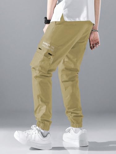 Image of TOPLOT Men's Cargo Pants | Casual Trouser Design | Multi-Pocket Utility | Comfortable Fit Wear | Durable Construction | Easy Movement | Perfect for Casual, Outdoor & Travel (5228)