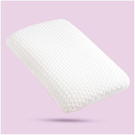 OvanMolnet Harmony Pillow with Latex Foam Core and Pressure Free Grids, Firm Pillow for Neck Pain Relief Sleeping, Fast Rebound Ergonomic Support Cool Pillow for Back and Side Sleeper (Low)