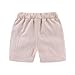 Mud Kingdom Textured Shorts for Toddler Boys Black Fashion Casual Cotton Linen Drawstring Elastic Waist Summer 3T