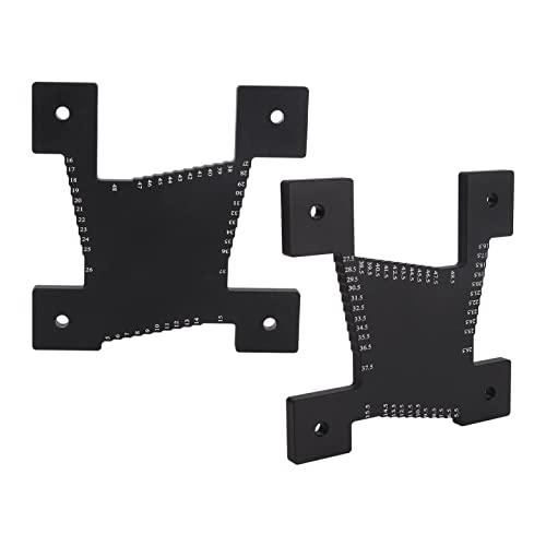 2Pcs Height, Aluminum Alloy Metric Scale, Accurate Cutting Depth Measurement Tool for Table Saw Setting and Planer Depth