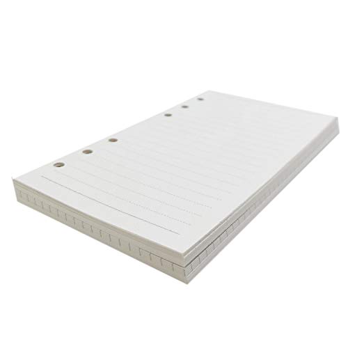 Image of Zelten Loose Leaf Punched Paper Refills Paper for 6 Hole Binder Personal Organizer Diary Notebook Refillable Planner (Time Plan,B5 /26 Hole)