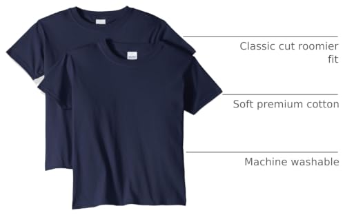 Image of Gildan Unisex-Child Gildan Youth Heavy Cotton T-Shirt, Style G5000b, 2-Pack