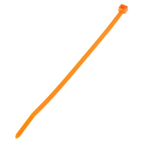 Panduit PLT2S-M3 Cable Tie, Standard, Nylon 6.6, 7.4-Inch Length, Orange (1,000-Pack)