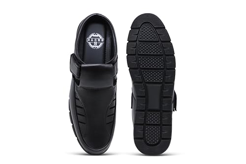Image of BRUTE Leather Sandals for Men | Open Fisherman Sandals | Half Sandals