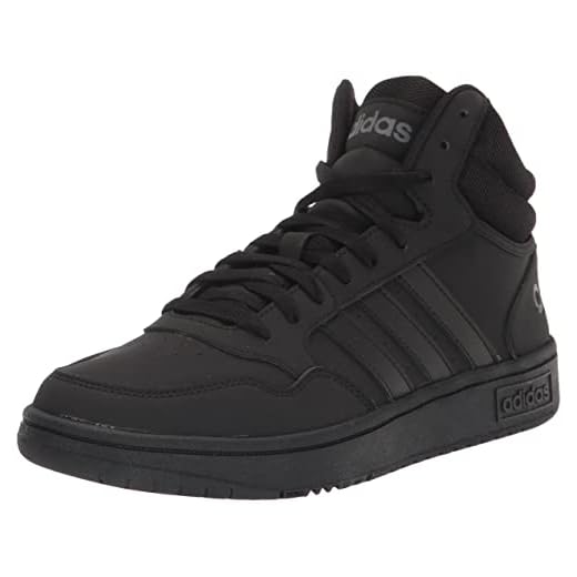 adidas Men's Hoops 3.0 Mid Black/Black/Grey 11