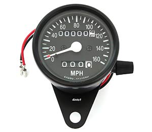 4Into1 SM-07 Motorcycle Mini Speedometer W/Trip Meter cover