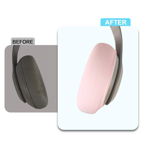 Cubre almohadillas de silicona para Beats Studio Pro (Rosa) | Fundas protectoras lavables anti-rayones, ajuste cómodo y liviano para audífonos Beats Studio Pro miniatura 4