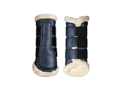Guêtres HKM Comfort avec fourrure douce protégeant les tendons L