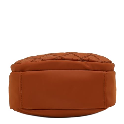 Image of FashionPuzzle Quilted Nylon Crossbody Bag with Wide Strap