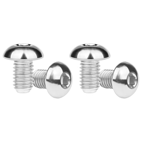 Image of Titanium Bolt M3 8 10 12 15mm Allen Key Head Screws for Bicycle Pack of 4 (Normal Titanium, M3x8mm)