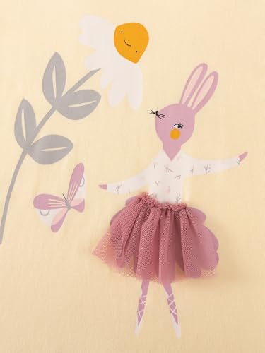 Image of HILEELANG Girls Cotton Short Set Summer 2 Piece Outfit T Shirt Shorts | 100% Cotton, Soft Breathable Fabric, 2 Piece Outfit Set, Elastic Waist, Summer Comfort for Toddler Little Girls