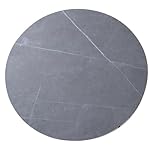 JEKKAH Rock Plate Dining Table Turntable Home Large Round Table Desktop High-end Restaurant Hotel Round Table Rotating Table(75cm(30inch))