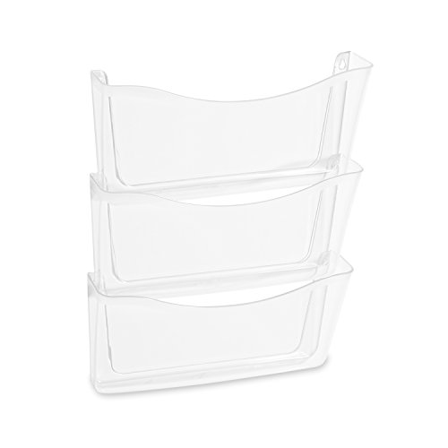Rubbermaid Unbreakable Expandable Three-Pocket Wall File Set, Clear (65976) by Rubbermaid - Image 2