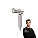Dreame Pocket High Speed Hair Dryer, 3 Folding Shapes, Lightweight 300g, 110,000 RPM, 40s Fast Drying, 300 Million Negative Ions, 1 Curling Barrel, Unfrizz Nozzle, Travel Pouch, Gold, 2 Year Warranty