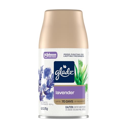 Glade Automatic Spray Refill, Air Freshener for Home and Bathroom, Tranquil Lavender & Aloe, 6.2 Oz