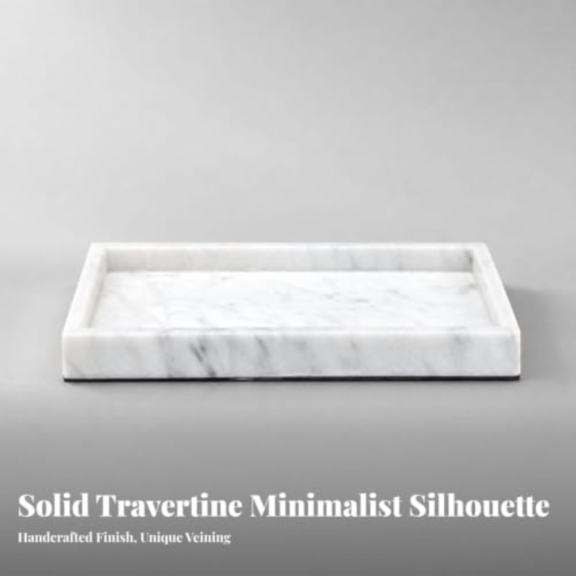 Versatile Marble Vanity Tray, Elegant Marble Design