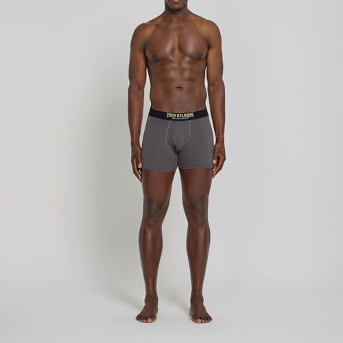 True Religion Mens Boxer Briefs Cotton Stretch Underwear for Men Pack of 4